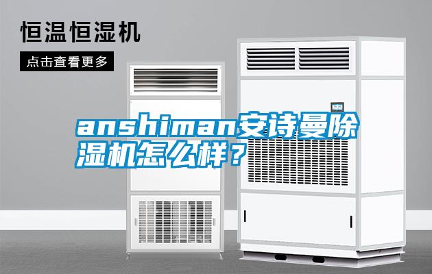 anshiman安诗曼除湿机怎么样?