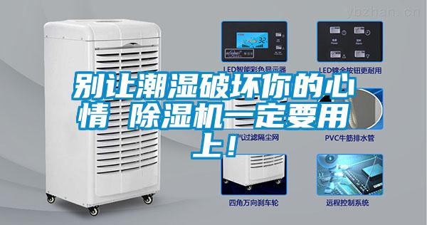 别让潮湿破坏你的心情 除湿机一定要用上!