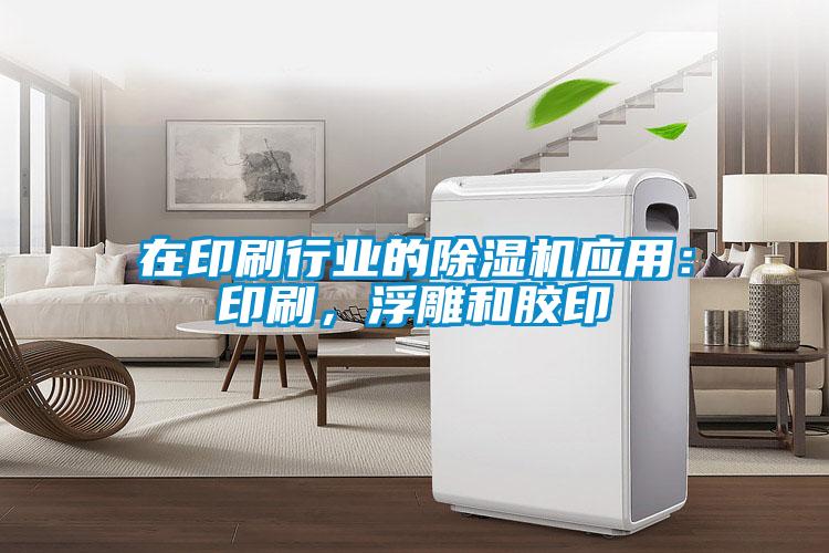 在印刷行业的除湿机应用:印刷,浮雕和胶印