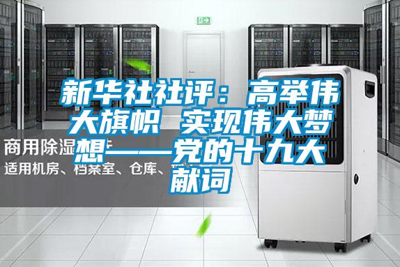 新华社社评:高举伟大旗帜 实现伟大梦想——党的十九大献词