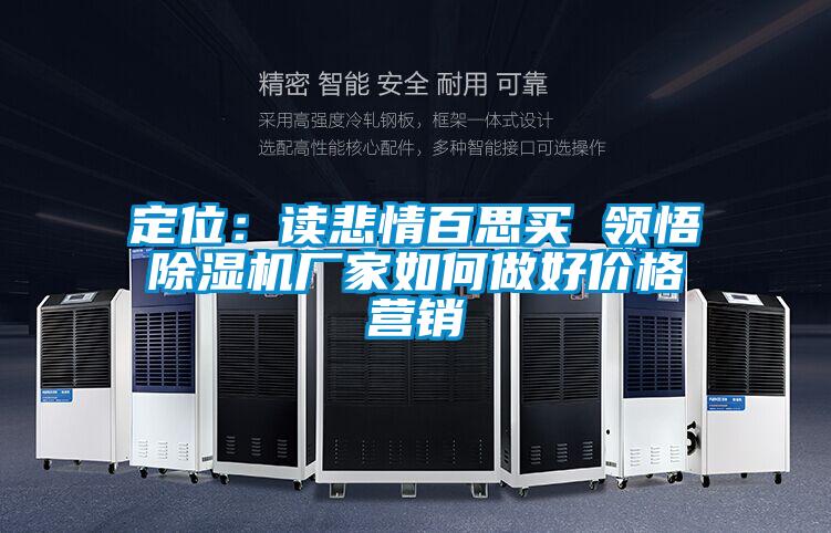 定位:读悲情百思买 领悟除湿机厂家如何做好价格营销