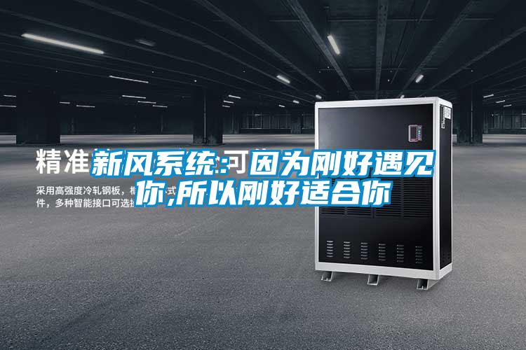 新风系统:因为刚好遇见你,所以刚好适合你