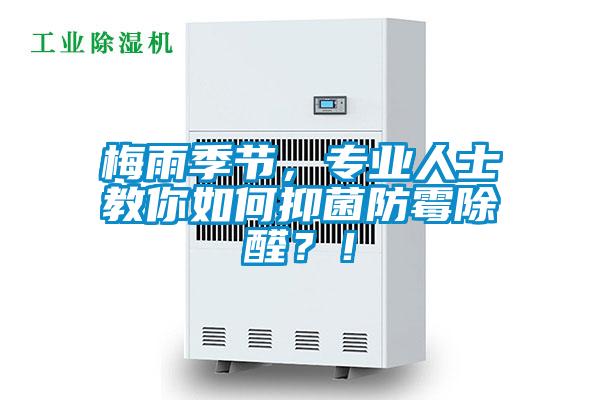梅雨季节,专业人士教你如何抑菌防霉除醛?!