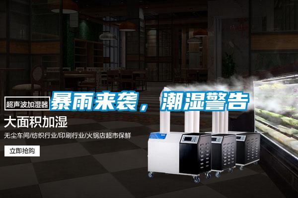 暴雨来袭,潮湿警告