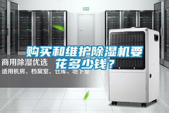 购买和维护除湿机要花多少钱?