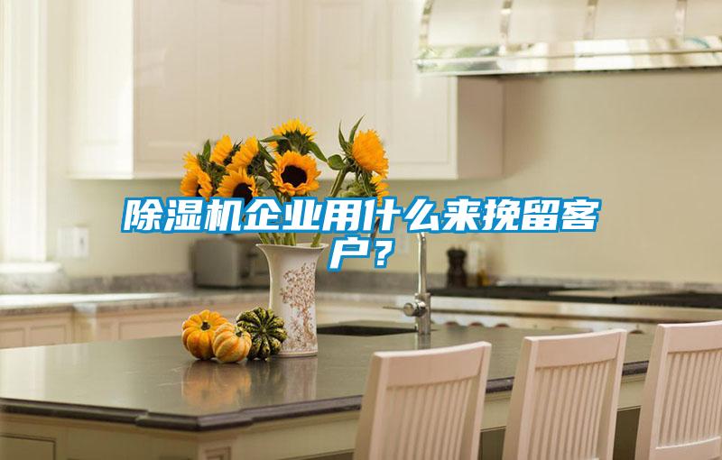 除湿机企业用什么来挽留客户?
