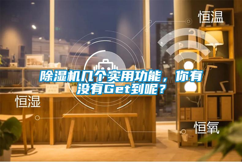 除湿机几个实用功能,你有没有Get到呢?