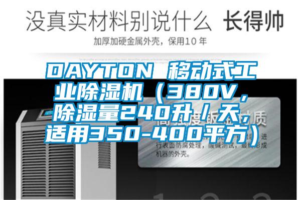 DAYTON 移动式工业除湿机(380V,除湿量240升/天,适用350-400平方)