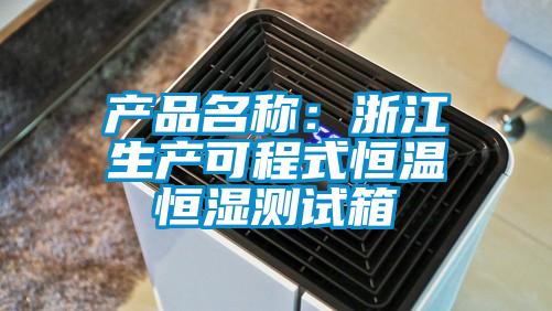 产品名称:浙江生产可程式恒温恒湿测试箱