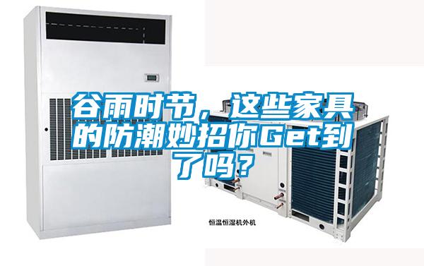 谷雨时节,这些家具的防潮妙招你Get到了吗?