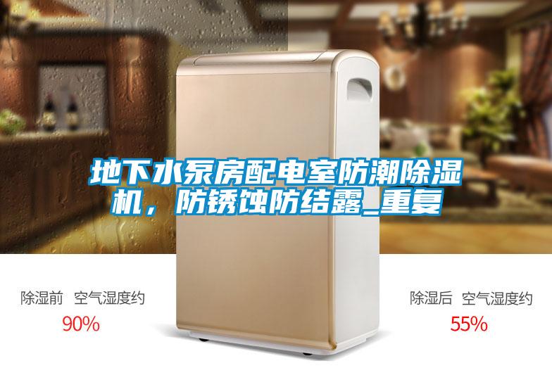 地下水泵房配电室防潮除湿机,防锈蚀防结露_重复