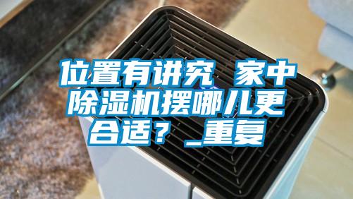 位置有讲究 家中除湿机摆哪儿更合适?_重复