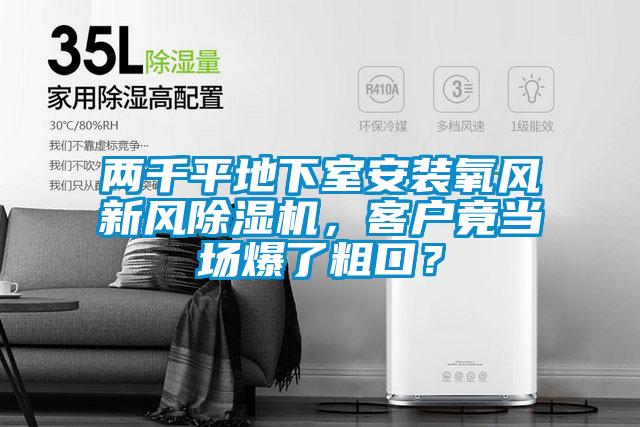 两千平地下室安装氧风新风除湿机,客户竟当场爆了粗口?
