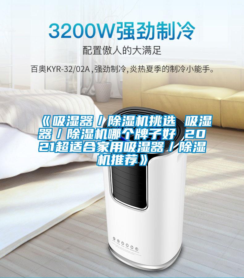《吸湿器/除湿机挑选 吸湿器/除湿机哪个牌子好 2021超适合家用吸湿器/除湿机推荐》
