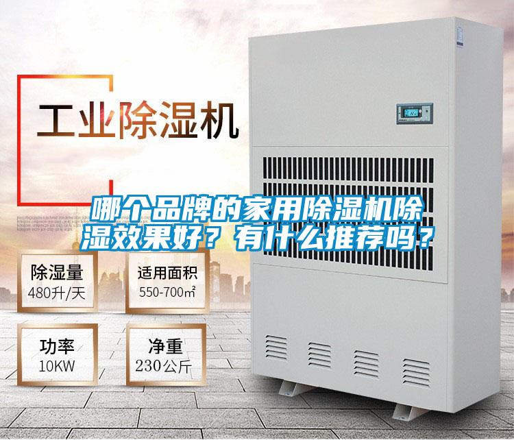 哪个品牌的家用除湿机除湿效果好?有什么推荐吗?