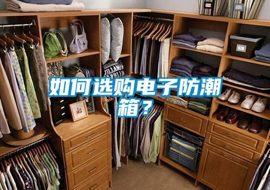 如何选购电子防潮箱?