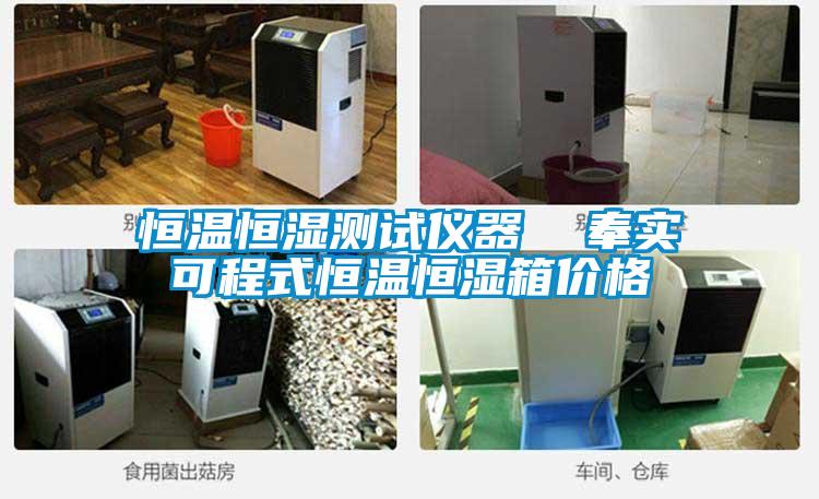 恒温恒湿测试仪器 奉实可程式恒温恒湿箱价格