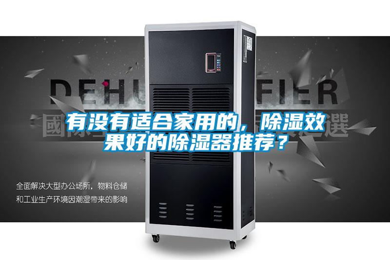 有没有适合家用的,除湿效果好的除湿器推荐?