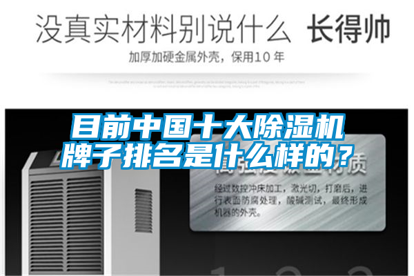 目前中国十大除湿机牌子排名是什么样的?