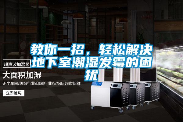 教你一招,轻松解决地下室潮湿发霉的困扰