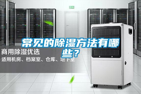 常见的除湿方法有哪些?