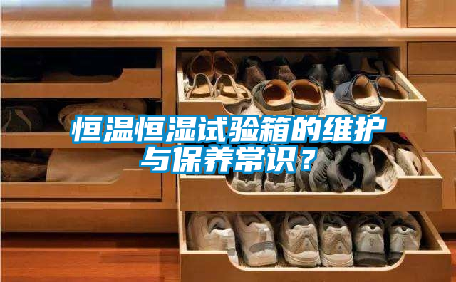 恒温恒湿试验箱的维护与保养常识?
