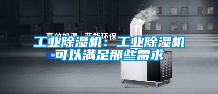 工业除湿机:工业除湿机可以满足那些需求