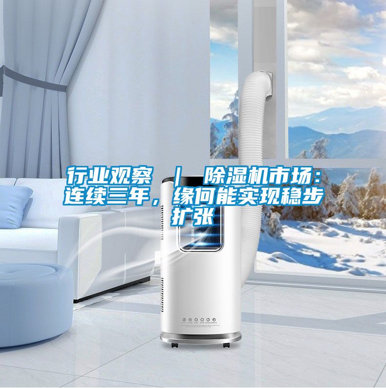 行业观察 | 除湿机市场:连续三年,缘何能实现稳步扩张