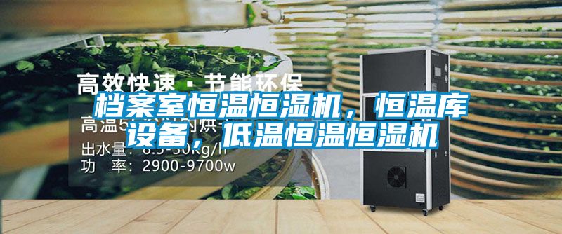 档案室恒温恒湿机,恒温库设备,低温恒温恒湿机