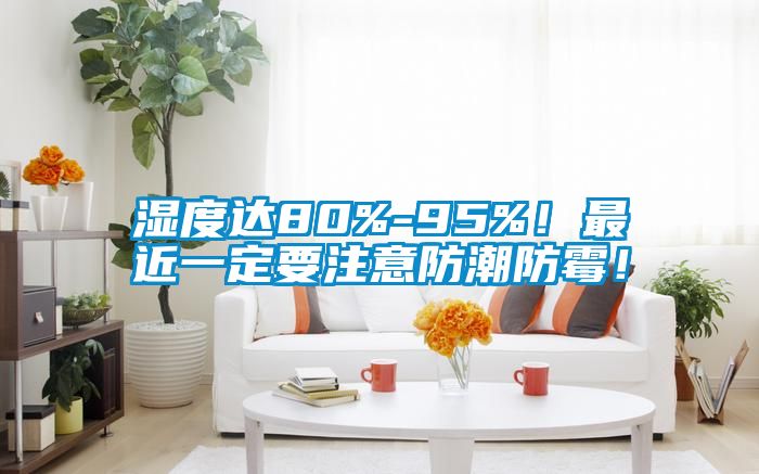 湿度达80%-95%!最近一定要注意防潮防霉!