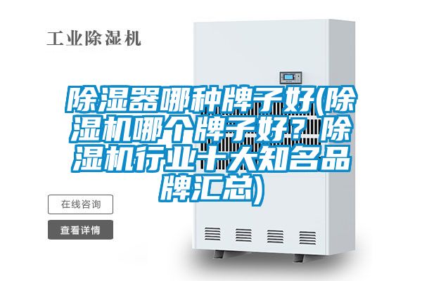 除湿器哪种牌子好(除湿机哪个牌子好?除湿机行业十大知名品牌汇总)