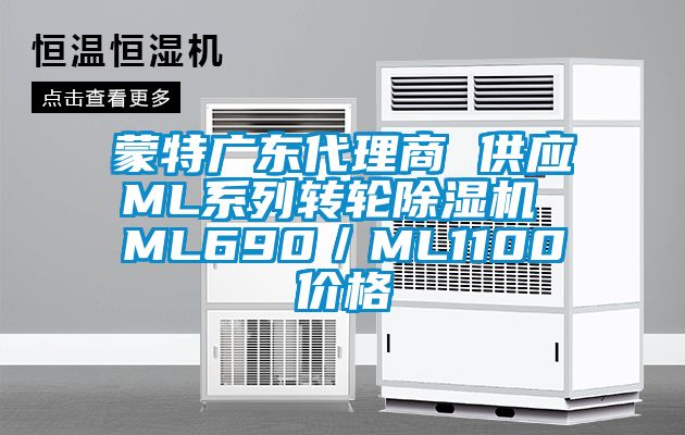 蒙特广东代理商 供应ML系列转轮除湿机 ML690/ML1100价格