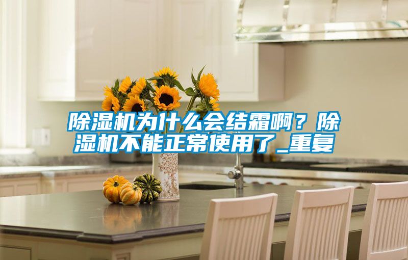 除湿机为什么会结霜啊?除湿机不能正常使用了_重复