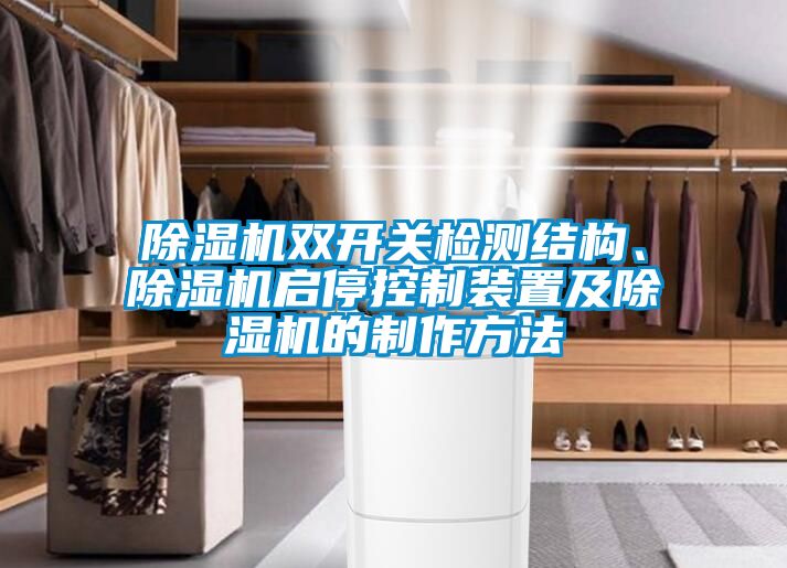 除湿机双开关检测结构、除湿机启停控制装置及除湿机的制作方法