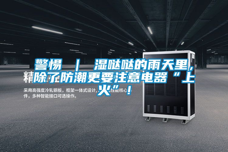 警惕 | 湿哒哒的雨天里,除了防潮更要注意电器“上火”!