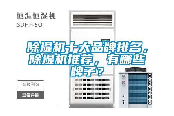 除湿机十大品牌排名,除湿机推荐,有哪些牌子?