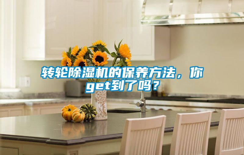 转轮除湿机的保养方法,你get到了吗?