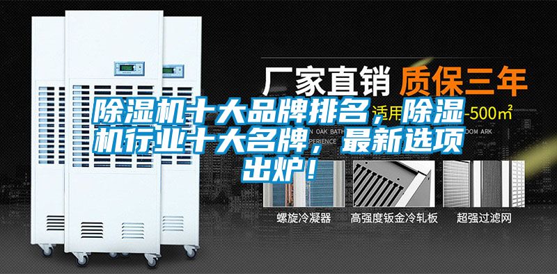 除湿机十大品牌排名,除湿机行业十大名牌,最新选项出炉!