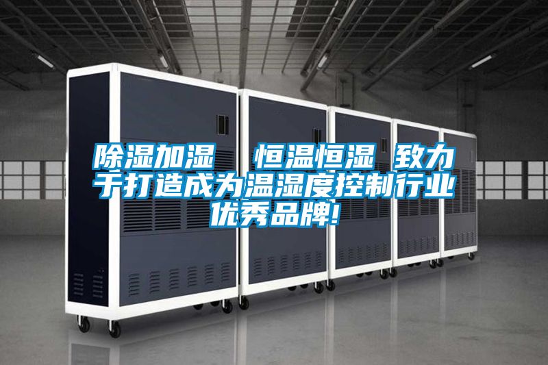 除湿加湿 恒温恒湿 致力于打造成为温湿度控制行业优秀品牌!